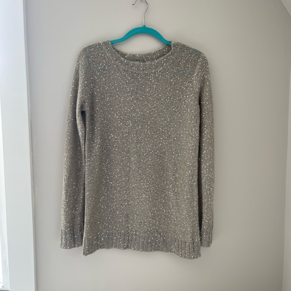 Chic Silver Women's Sweater
